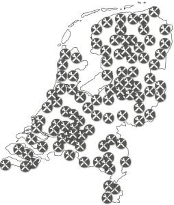 netherlands outline map